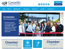 Tablet Screenshot of camarillochamber.org